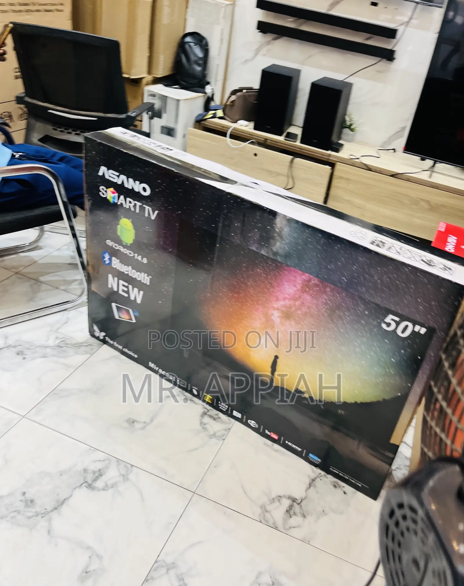 Asano Uhd Smart Screen 50 Inch Electric Tv(Black) 