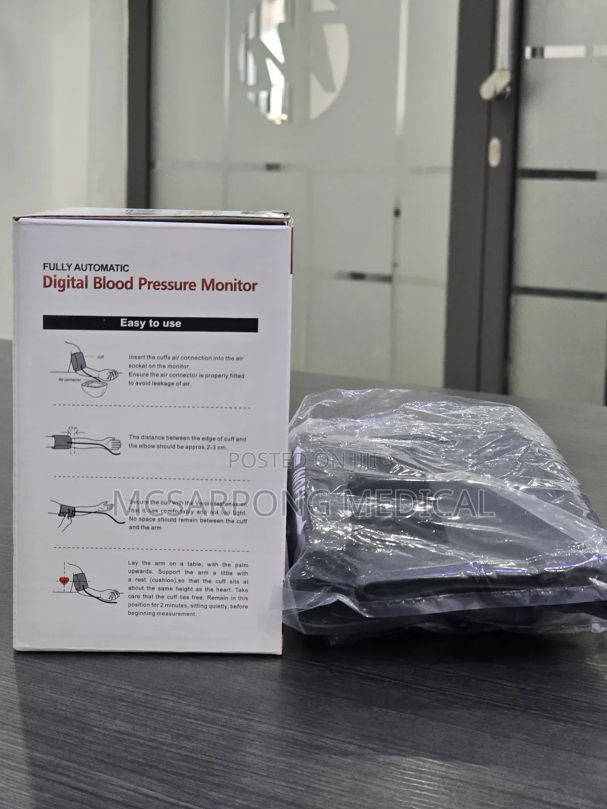 Blood Pressure Monitor With Three Cuffs