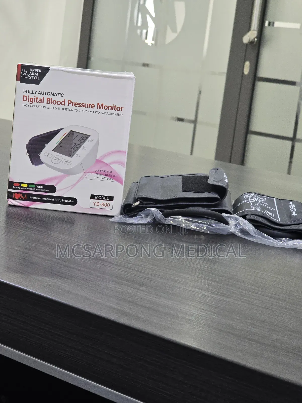 Blood Pressure Monitor With Three Cuffs