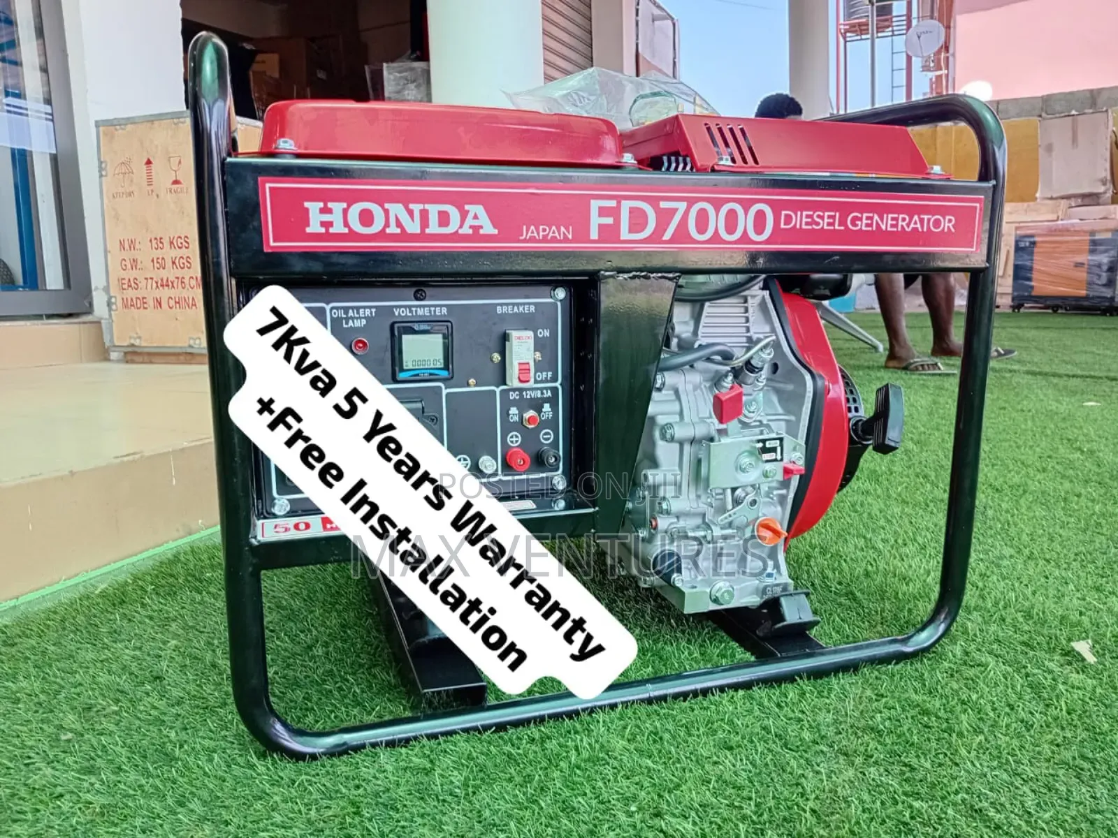 Honda 7.5kva Diesel Japan 7.5kva Power Backup New.