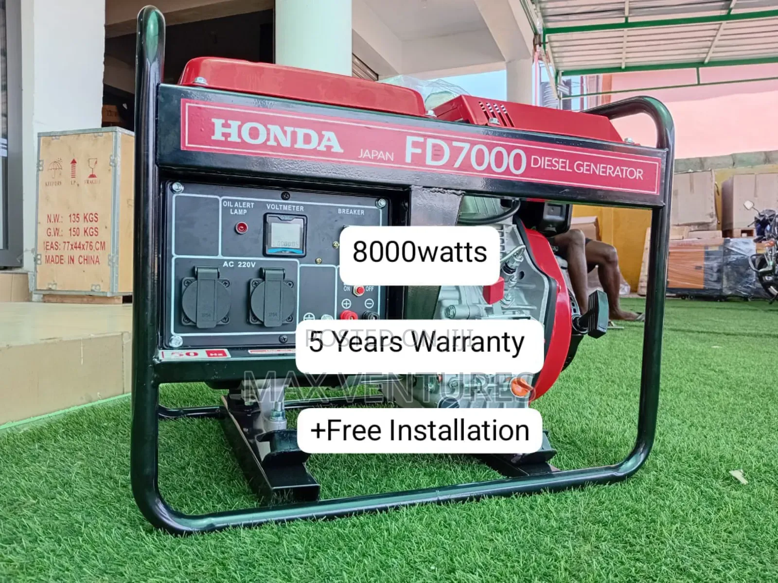 7000watts Diesel Honda Generator Reliable Power Supply
