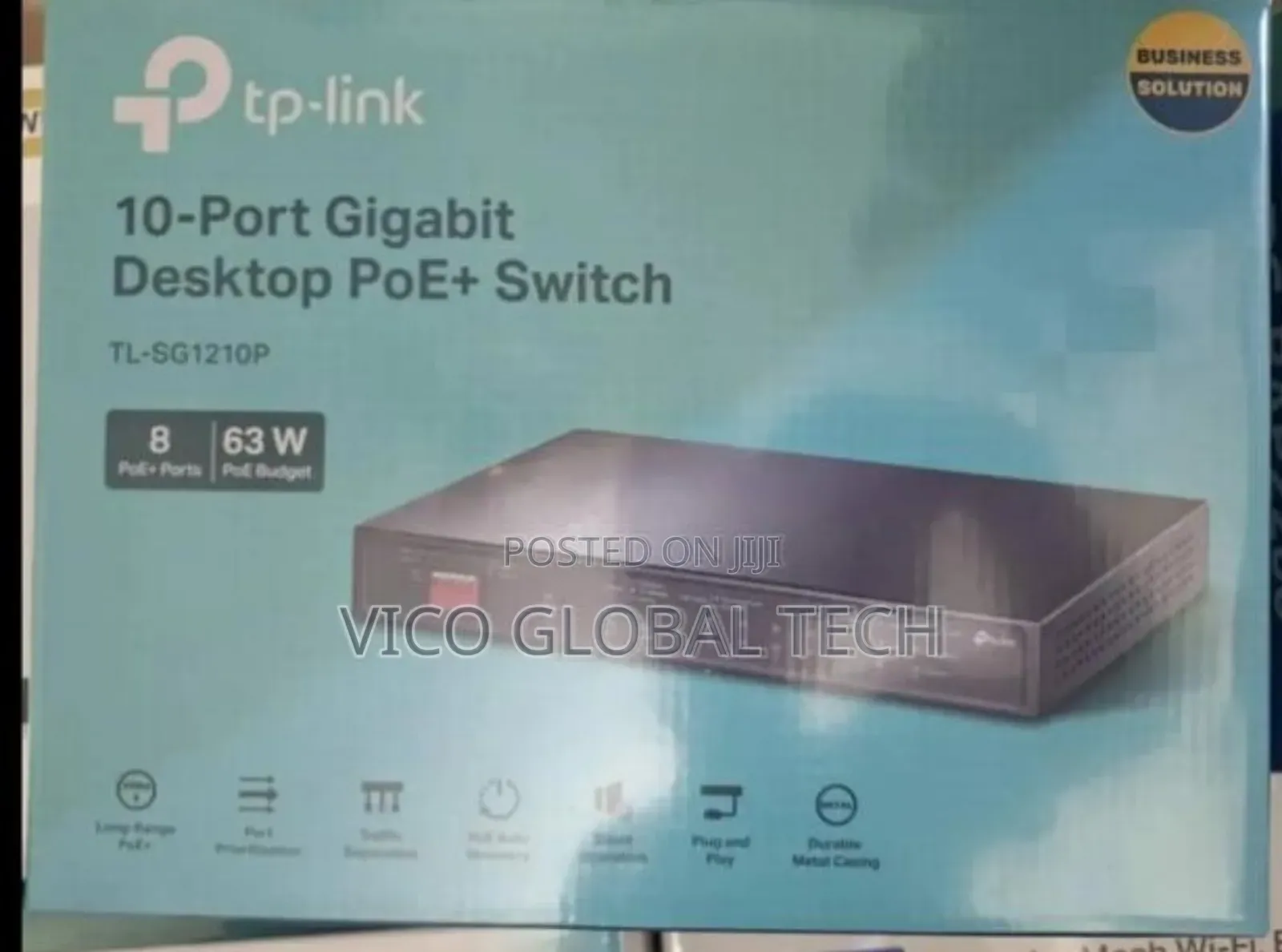 Tp-link Tl-sg1210p 10-port Gigabit Desktop Switch