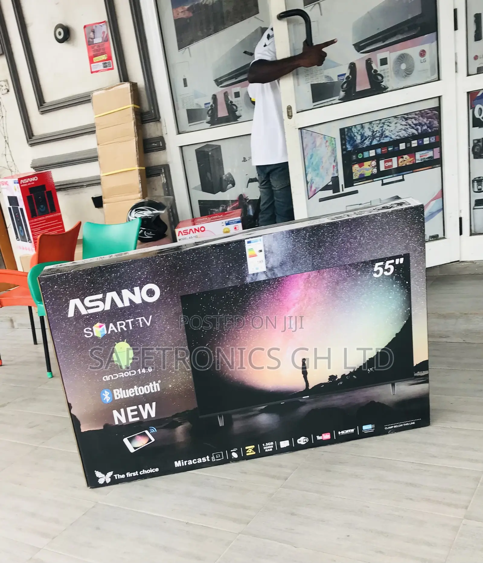 Accurate 55 Inch Crystal Android Led Asano Smart Tv