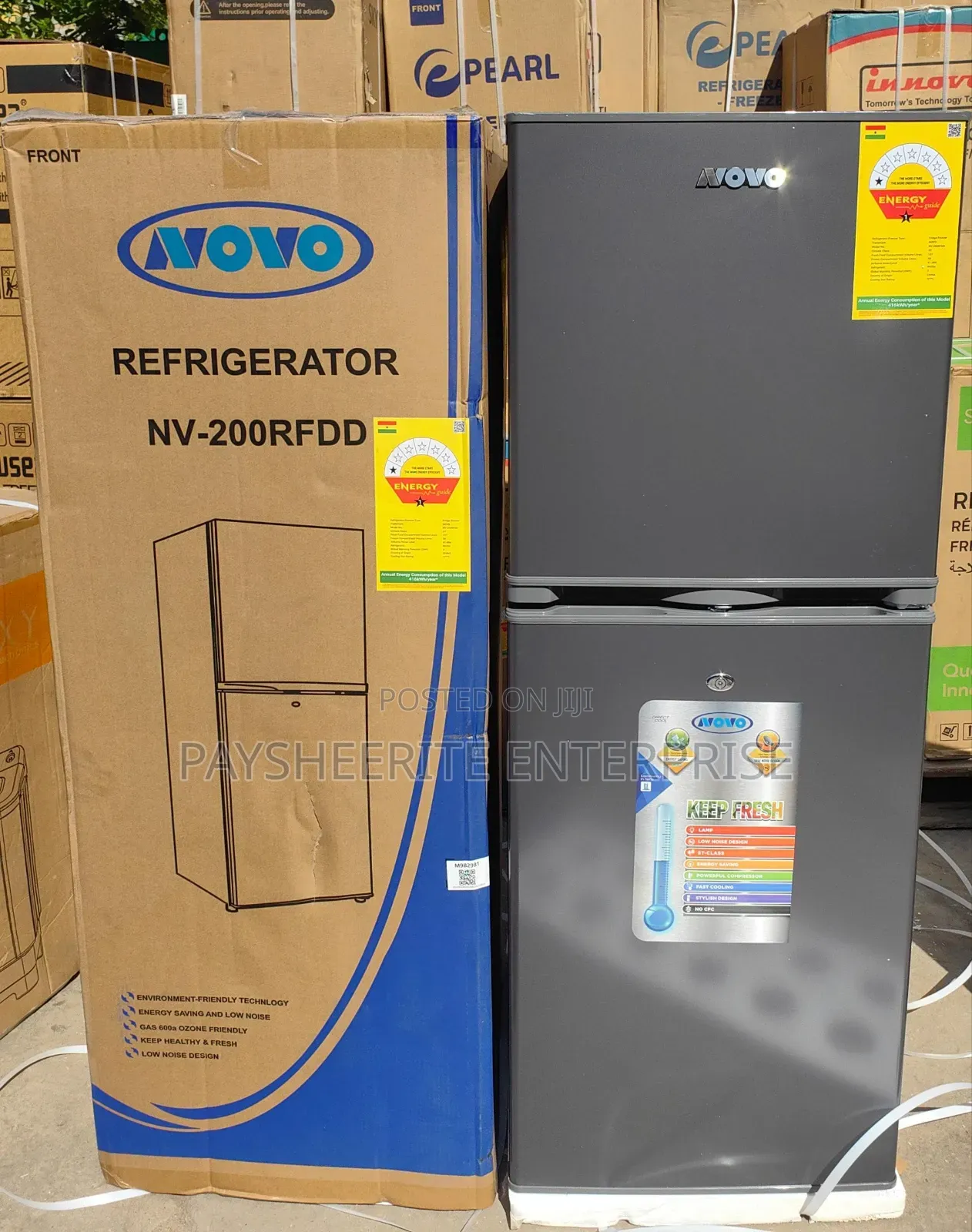 Novo Double Door 195ltr
- 3200gh