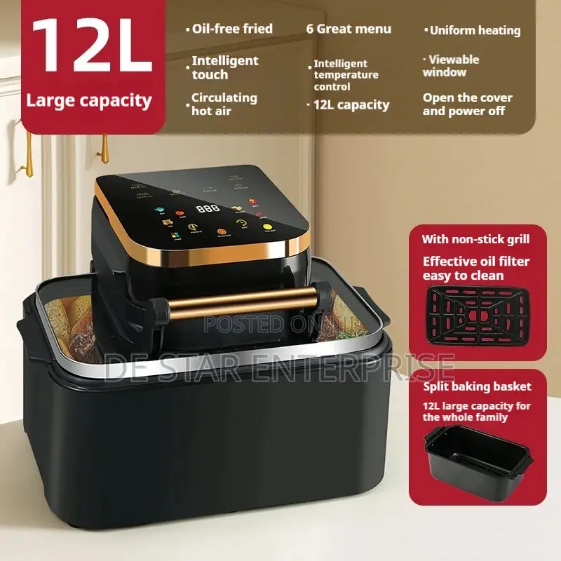12l Silver Crest Air Fryer With Touch Screen