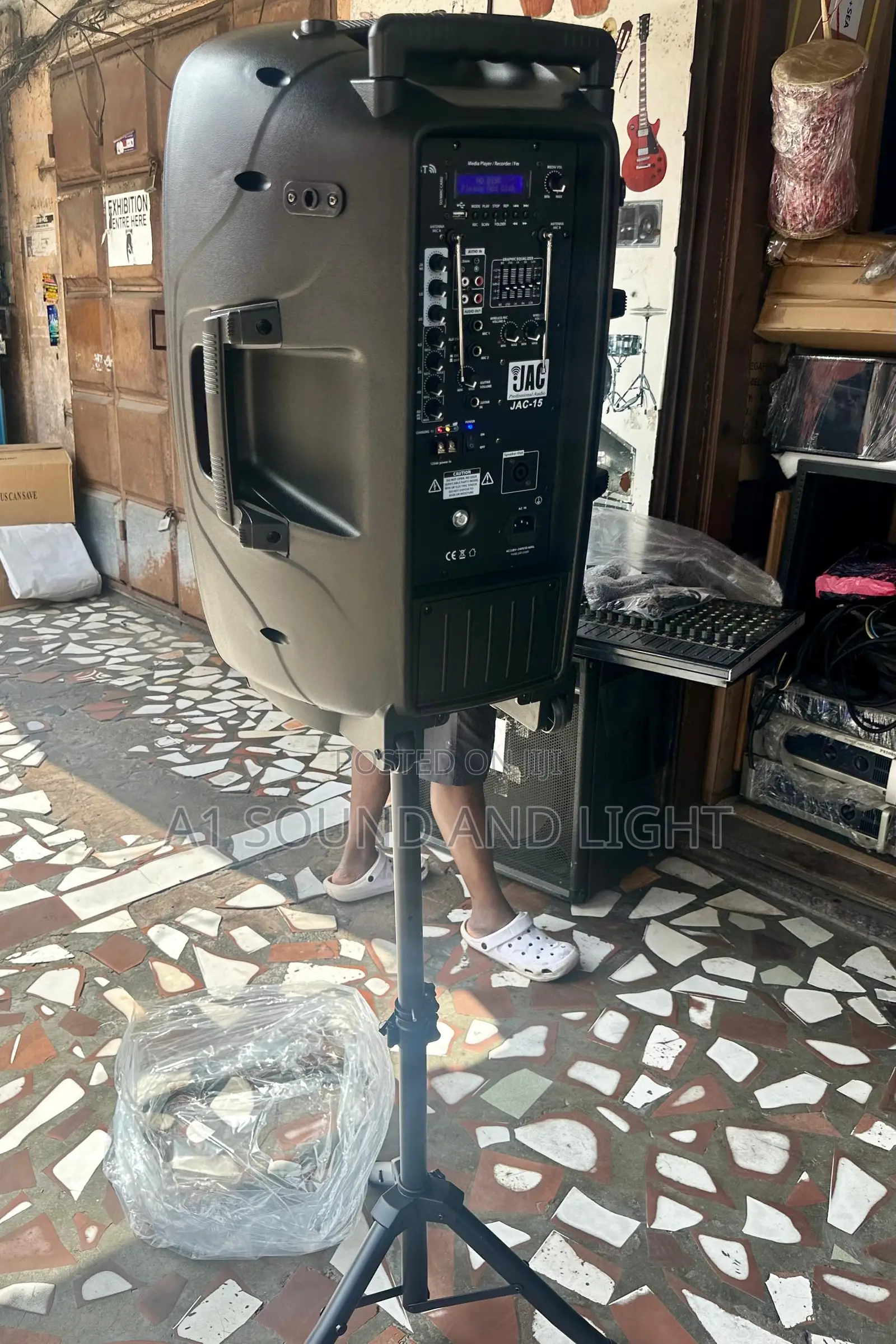 Jac 15 Inch Rechargeable Pa Speaker Set
