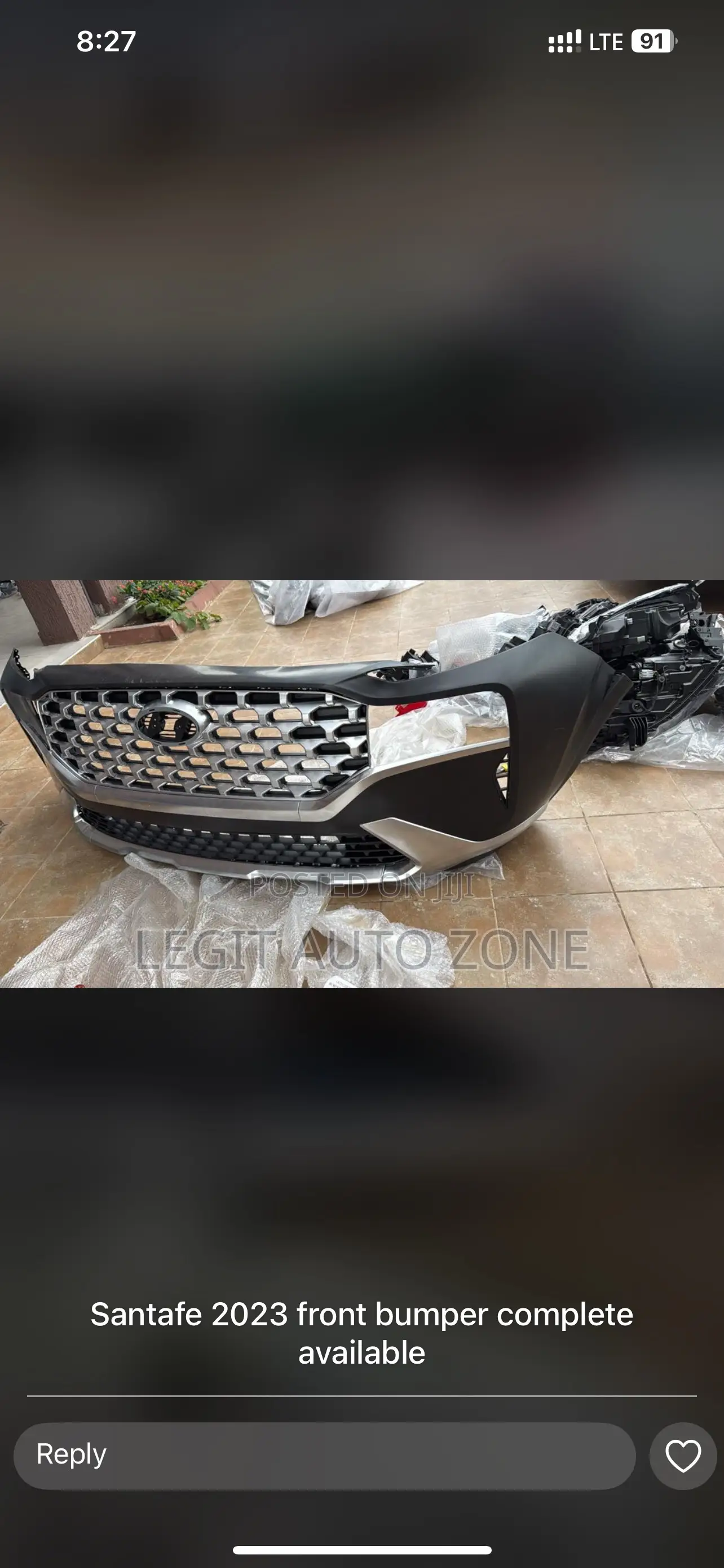 Hyundai Santafe 2022,2023,2024 Front Bumper Complete