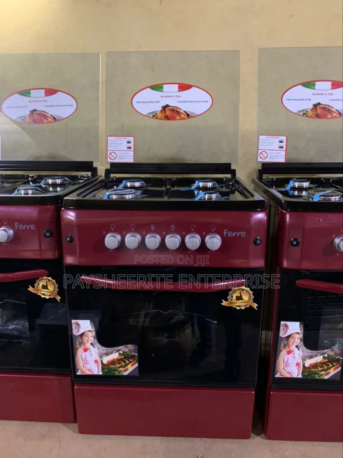 60+60 Ferre With Oven and Grill
2750