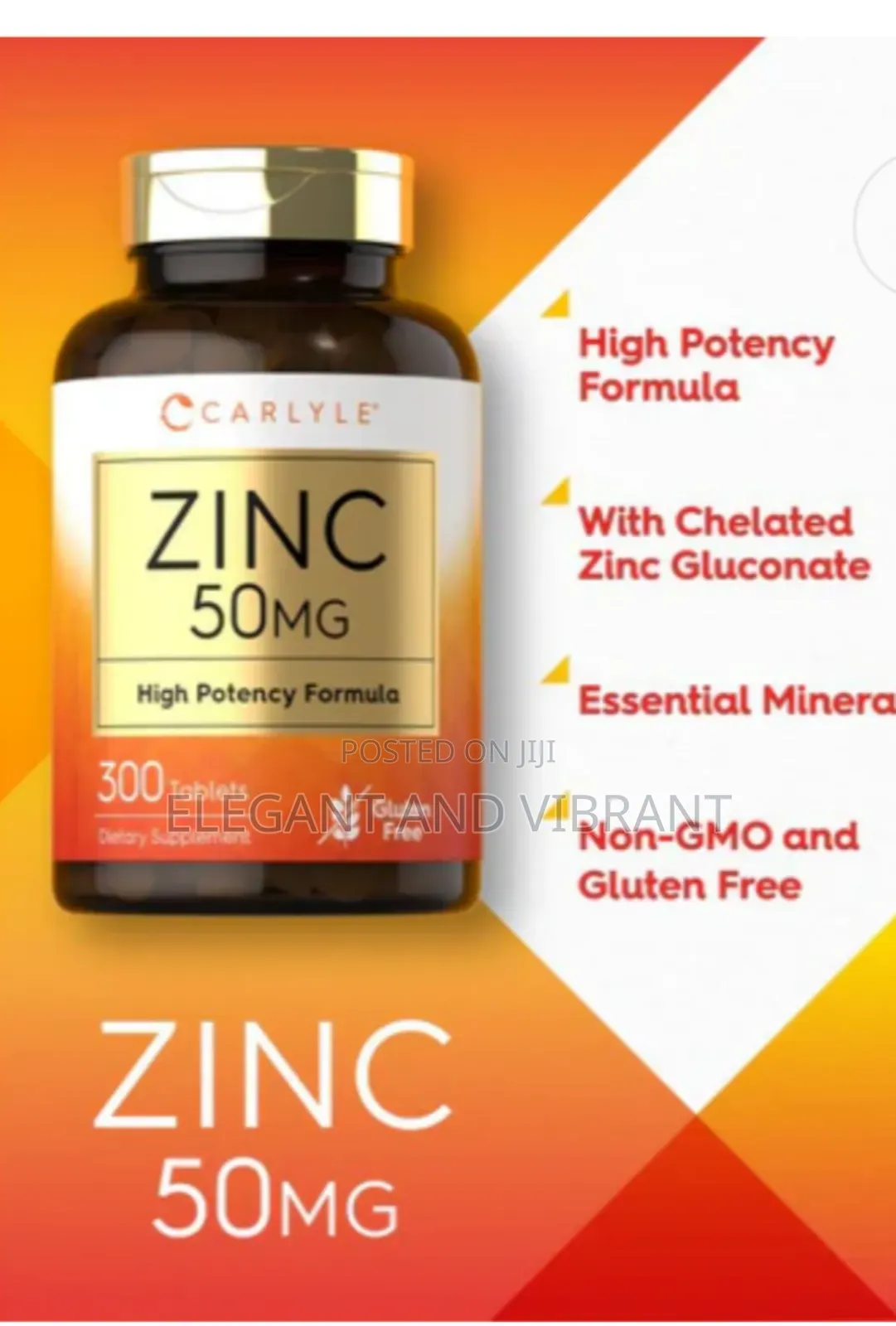 Zinc 50mg | 300
Tablets