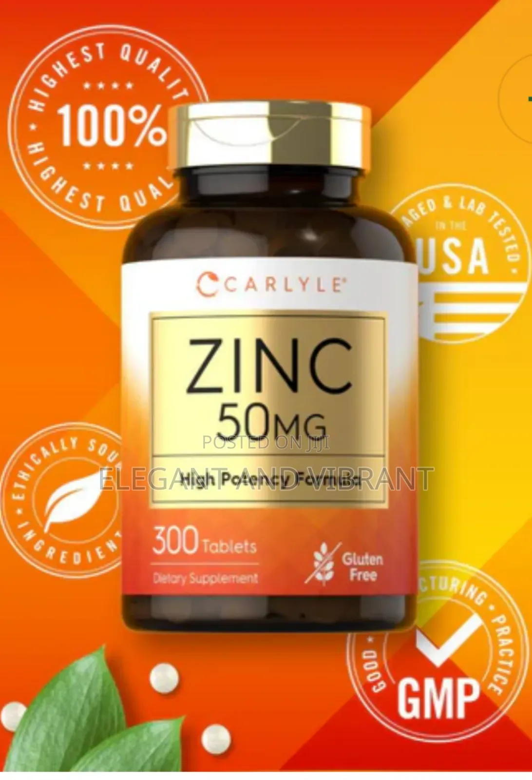 Zinc 50mg | 300
Tablets