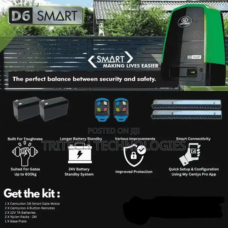 Centurion D6 Smart Gate Motor Complete