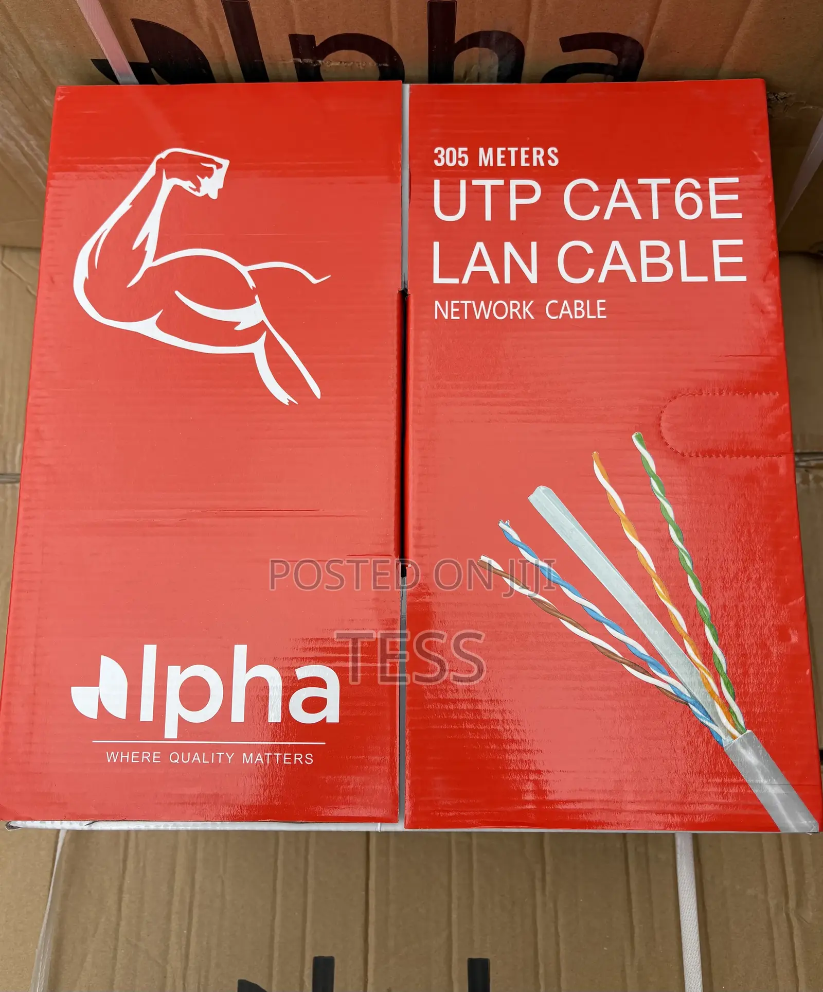 Alpha Cat6 Network Cable 305m Utp Indoor