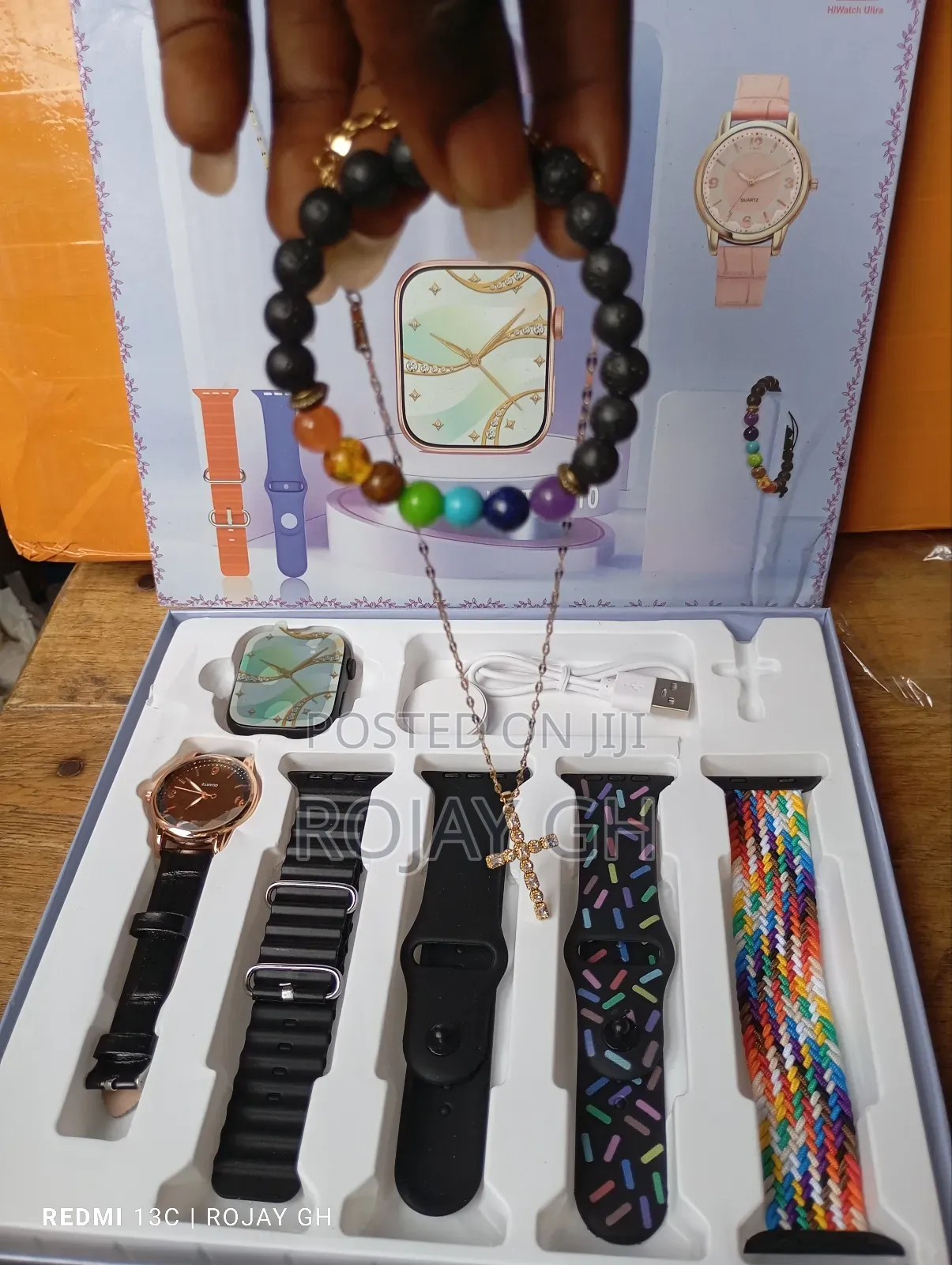I-520 Mini Smart Watch, Quartz Watch, Bracelet, Chain- Black