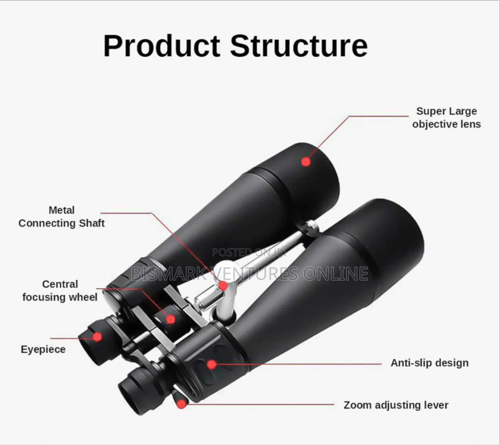 25-55x Zoom Out High Power Binocular Heavy Duty