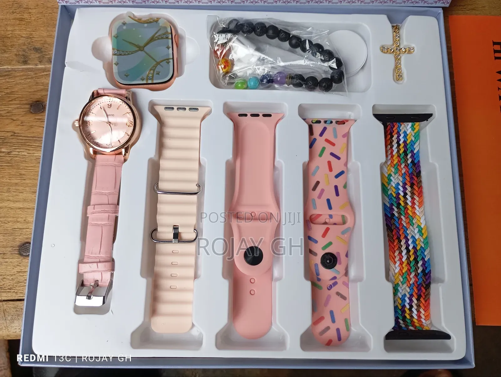 I-520 Mini Smartwatch, Quartz Watch, Bracelet, Chain- Pink