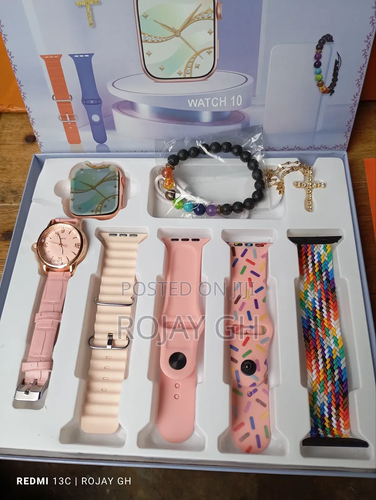 I-520 Mini Smartwatch, Quartz Watch, Bracelet, Chain- Pink