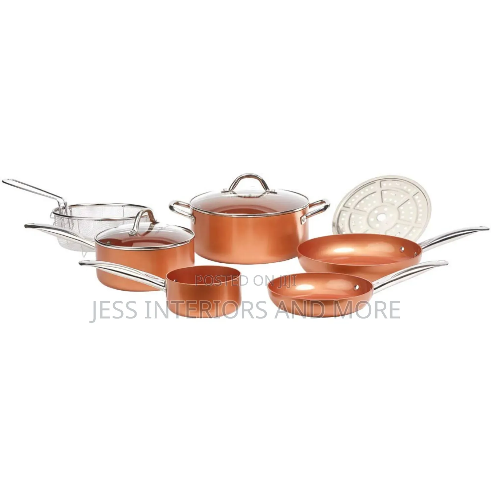 Copper Chef 9-Piece Nonstick Cookware Set,