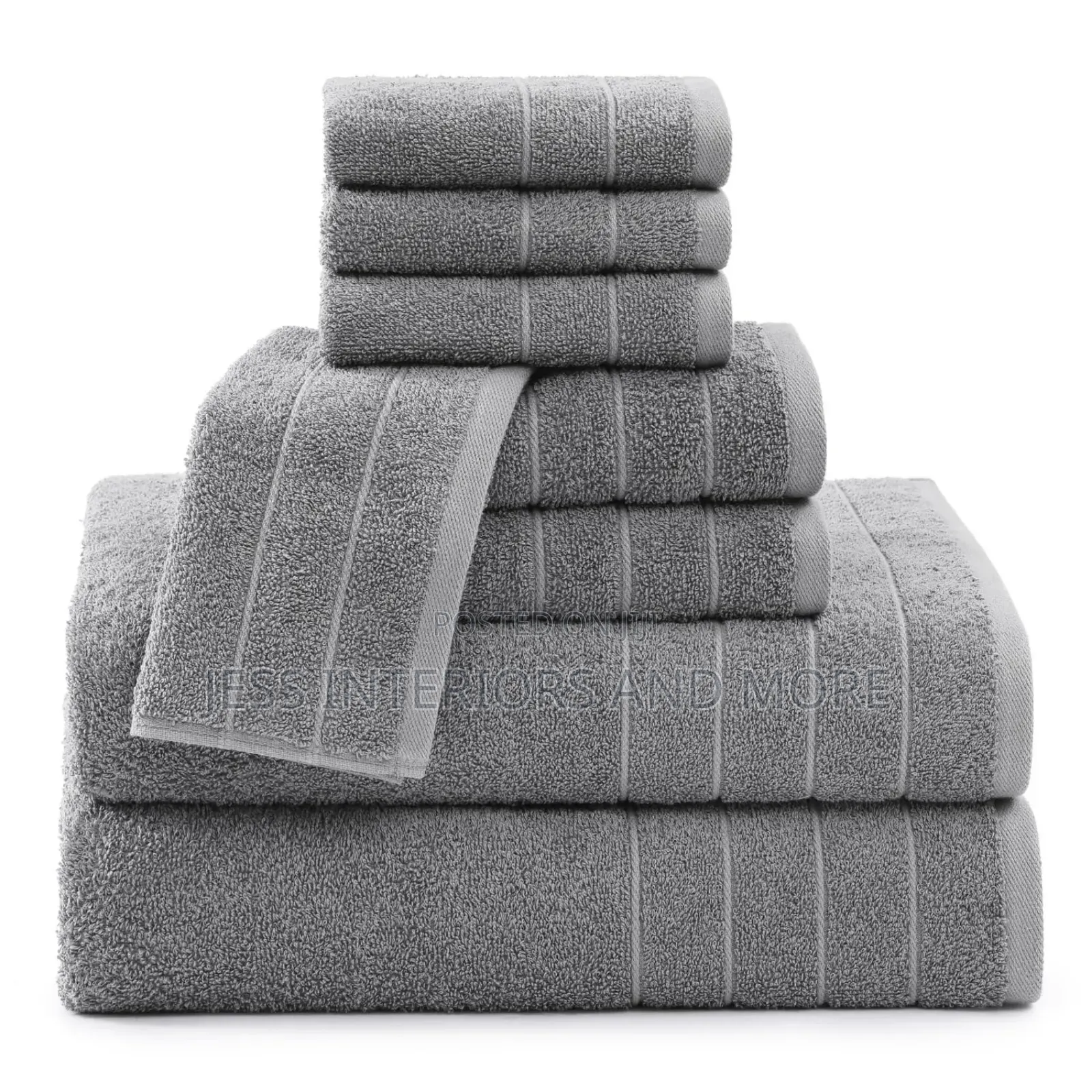 Towel Set Casa Platino 8-Piece( Grey)