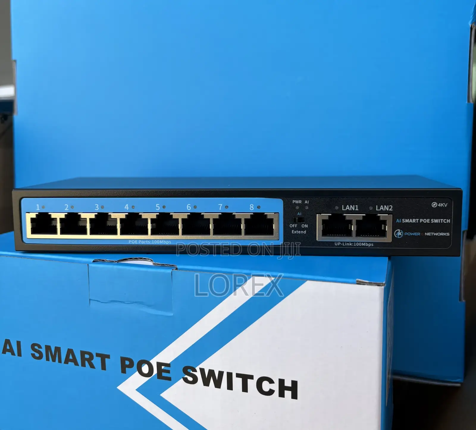 Ak 8ports Poe Switch With 2uplinks