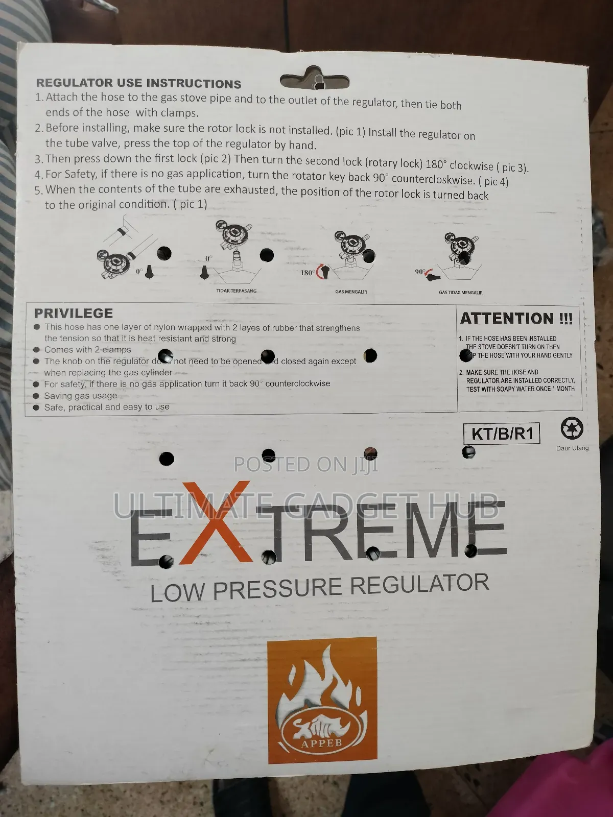 Extreme Gas Hose and Regulator Package