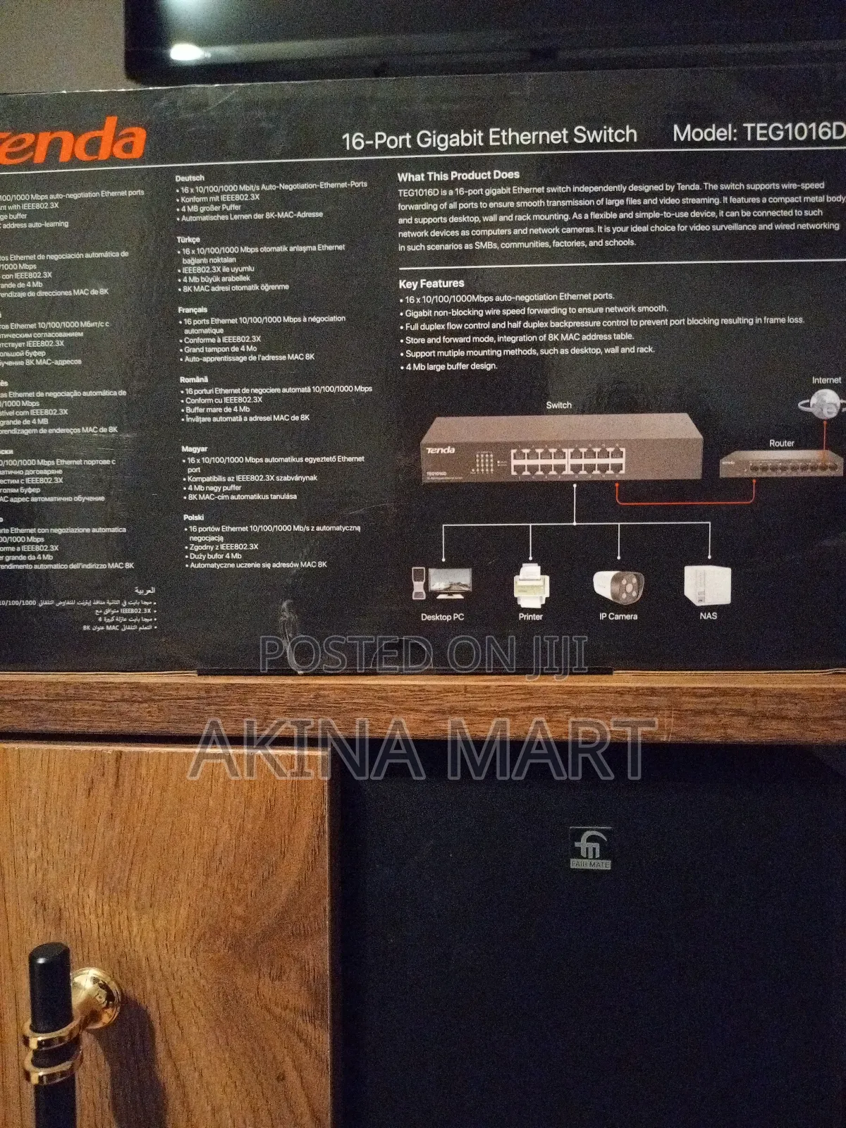 Tenda 16-Port Gigabit Ethernet Switch