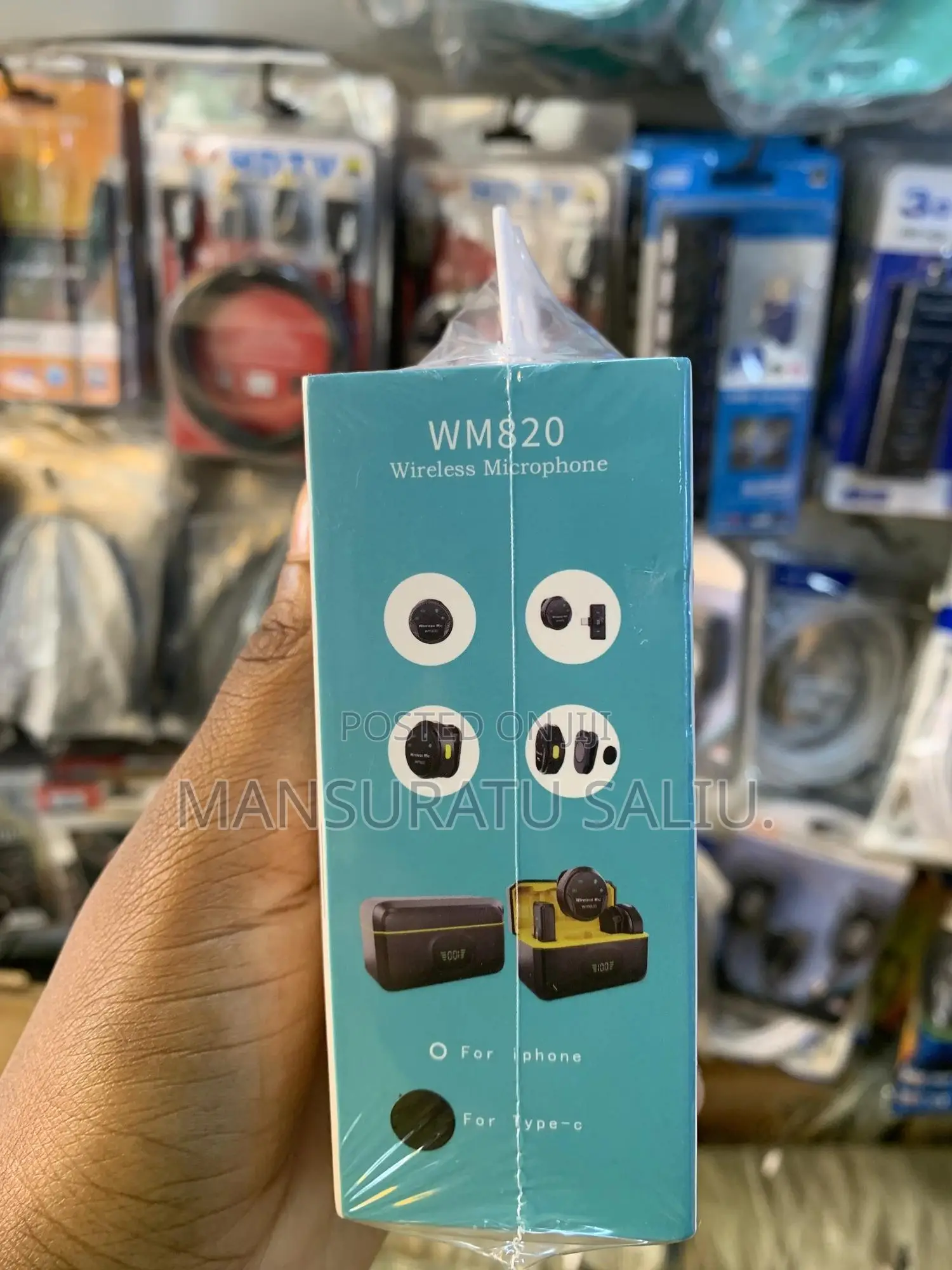 Wm820 Type C and iPhone Wireless Microphone