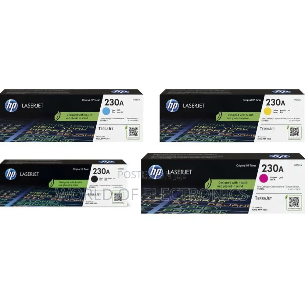 Hp Original Toner Cyan, Yellow, Magenta (230a)