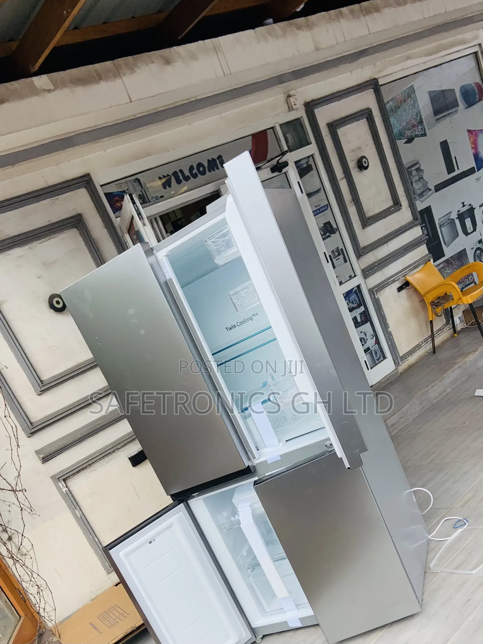 Just Order Sidebyside 4 Doors Samsung Grey Fridge