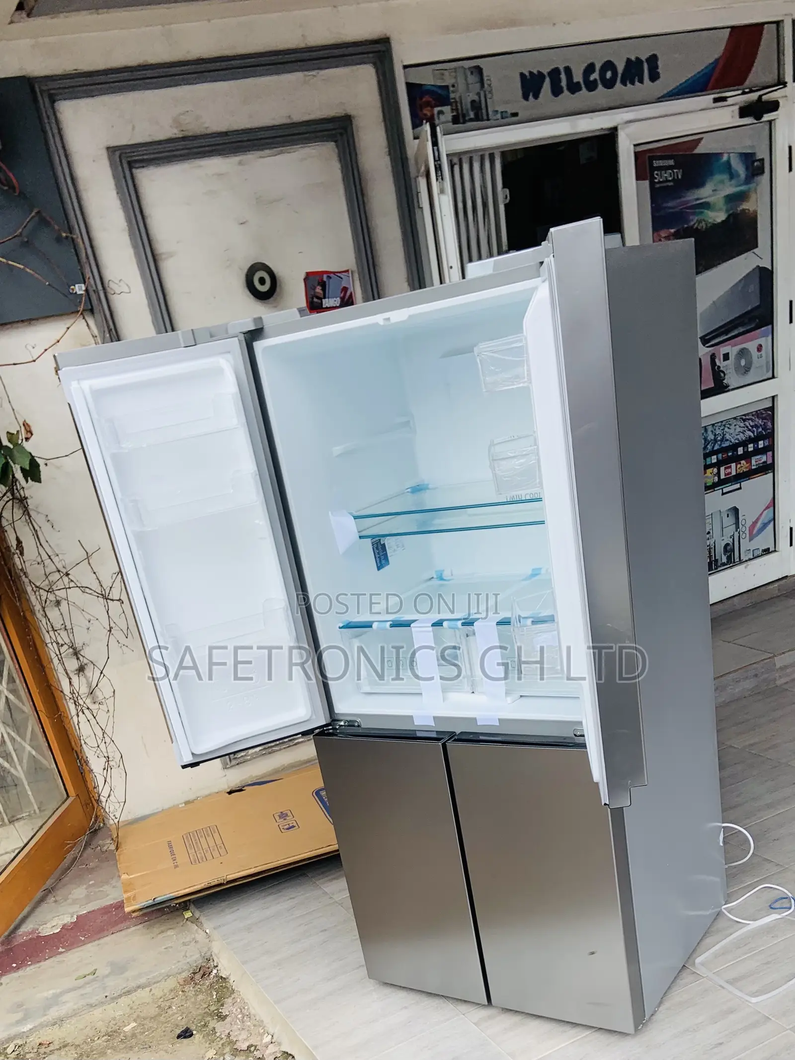 Check Out Sidebyside 4 Doors Samsung Grey Fridge