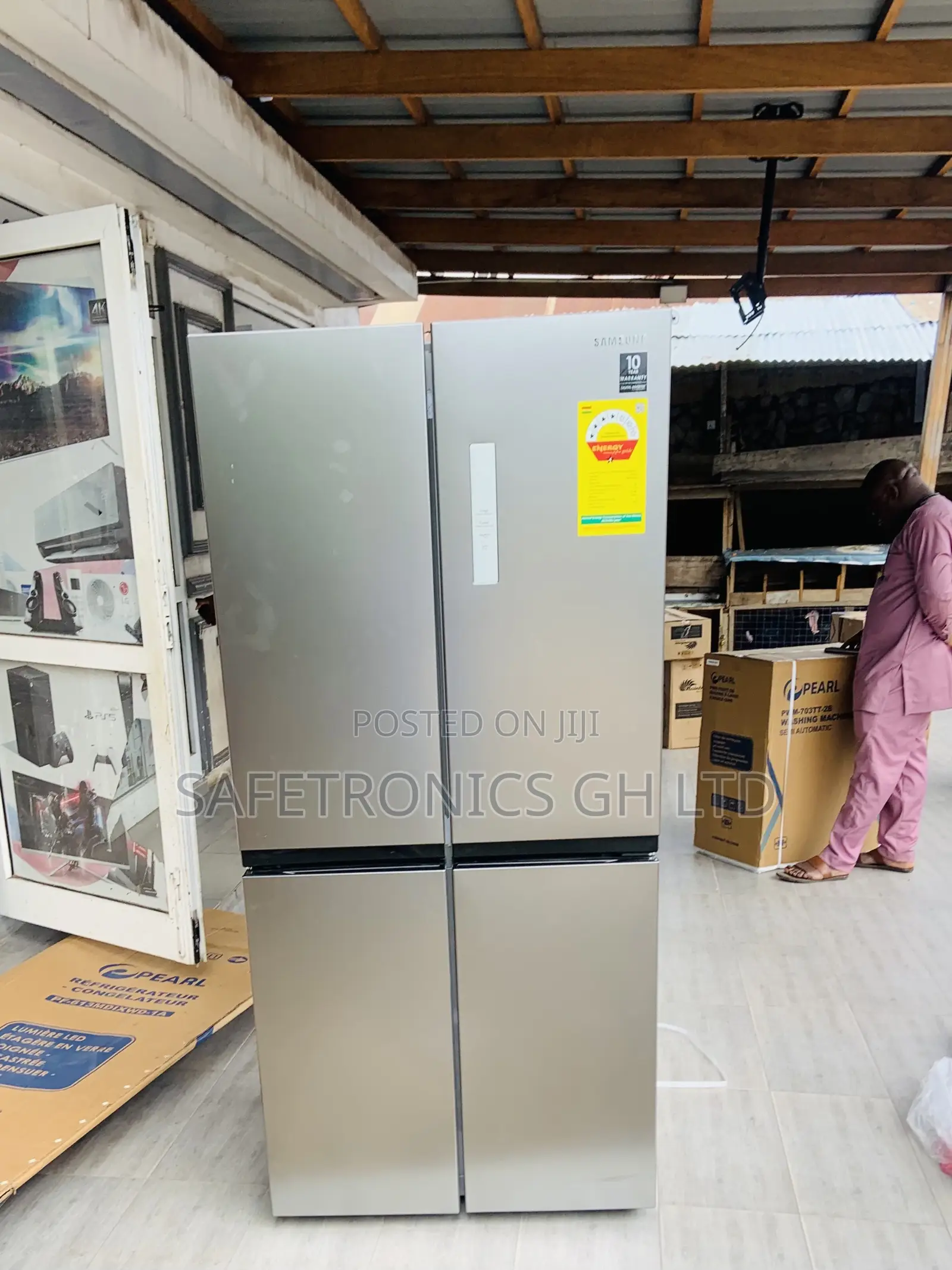 Correct New 4 Doors Sidebyside Samsung Grey Fridge
