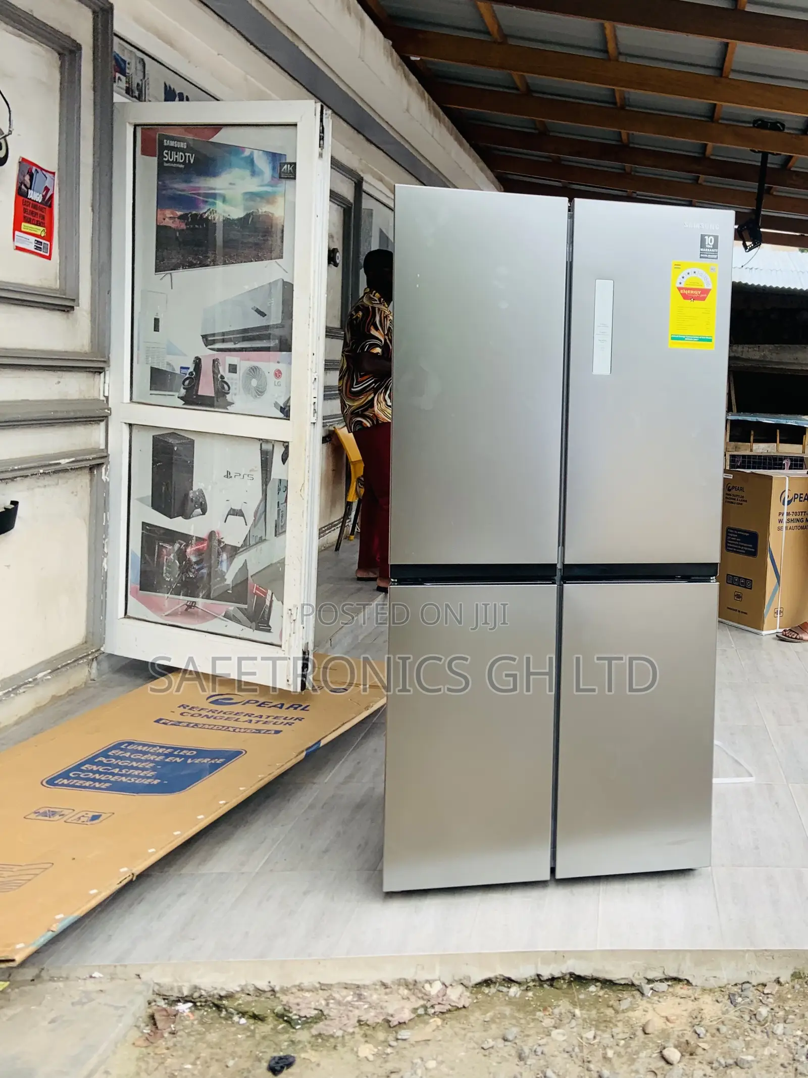 Enjoyable Samsung 4 Doors Sidebyside Grey Fridge