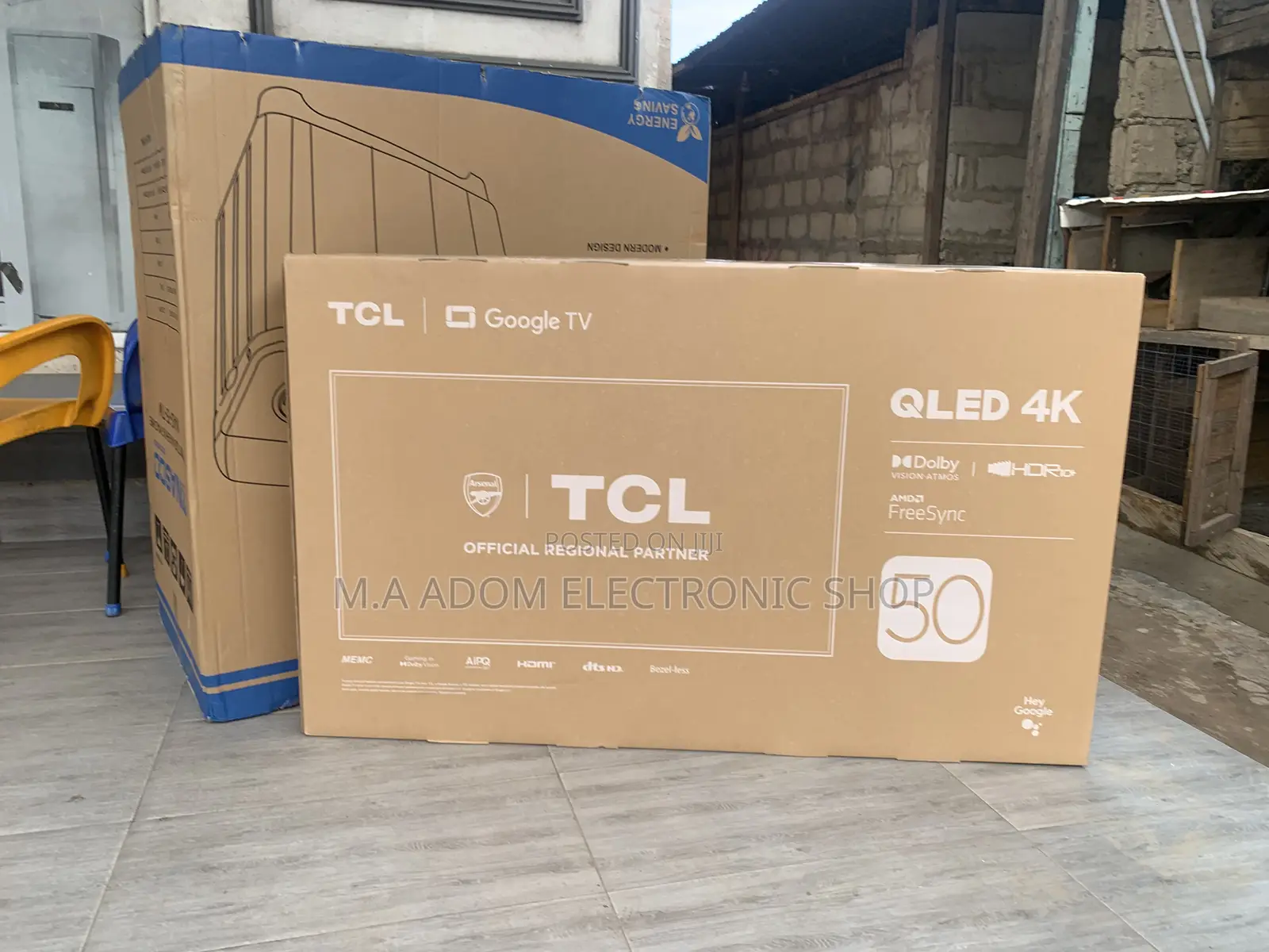 TCL 50” Qled Google Tv With Voices Control Remote