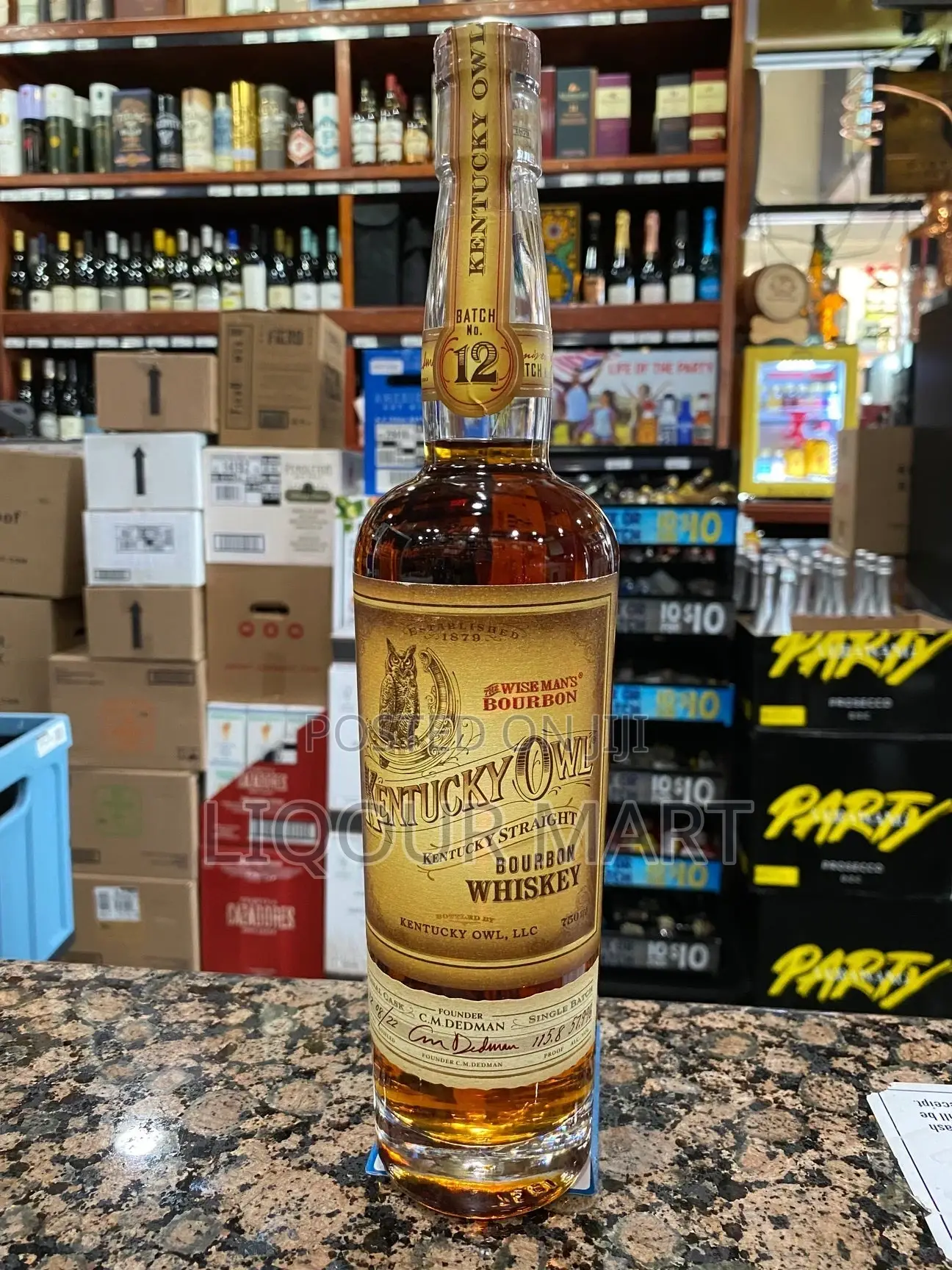 Kentucky Owl 12 Straight Bourbon Whiskey 750ml