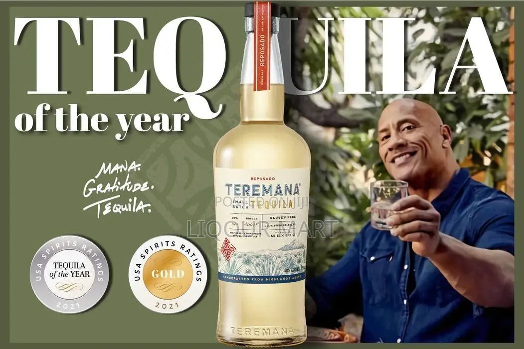 Teremana Tequilla Reposado 750ml by the Rock