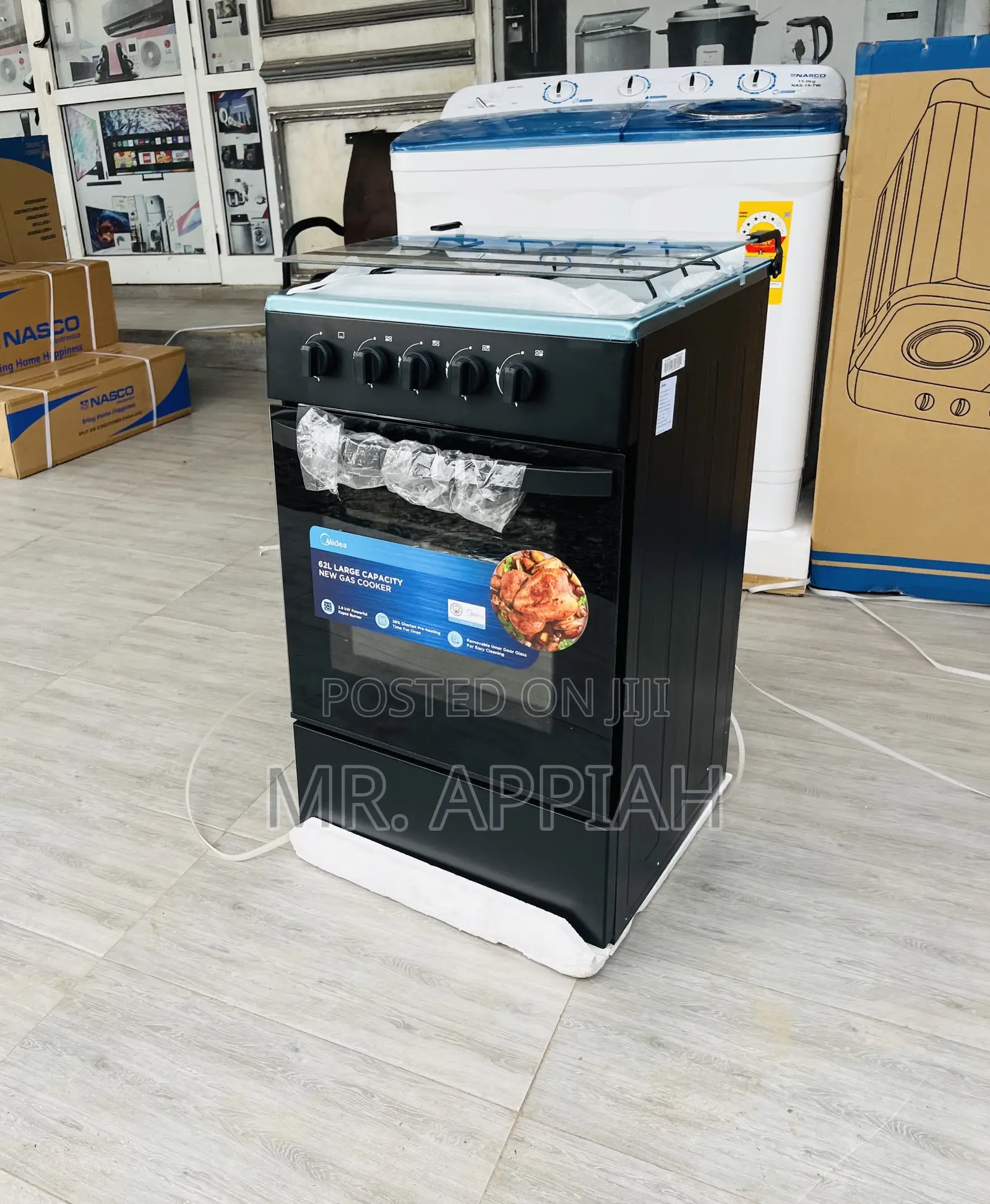 Shop Beautiful Made Midea 4 Gas Burner With Grill.