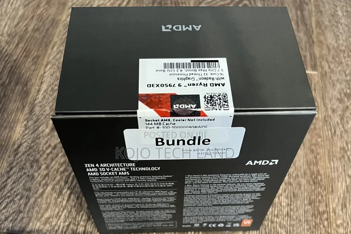Amd Ryzen 9 7950x3d 16-Core, 32 Thread Desktop Processor