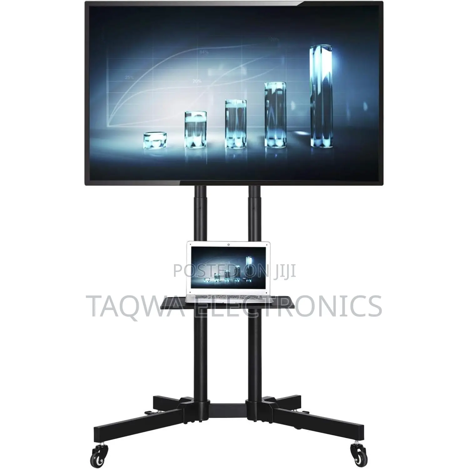 Sealed in Box Mobile Tv Stand 32-70 Inch Mobile Tv Bracket