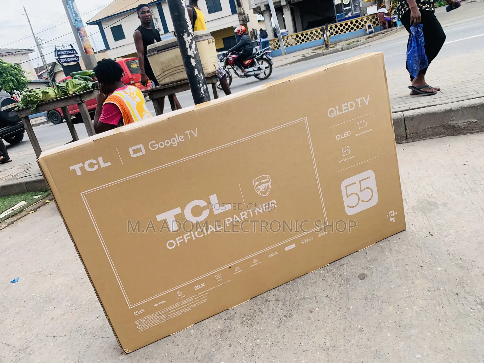 TCL 55” Qled Led Tv With Wi-Fi Bluetooth Seamless Connect