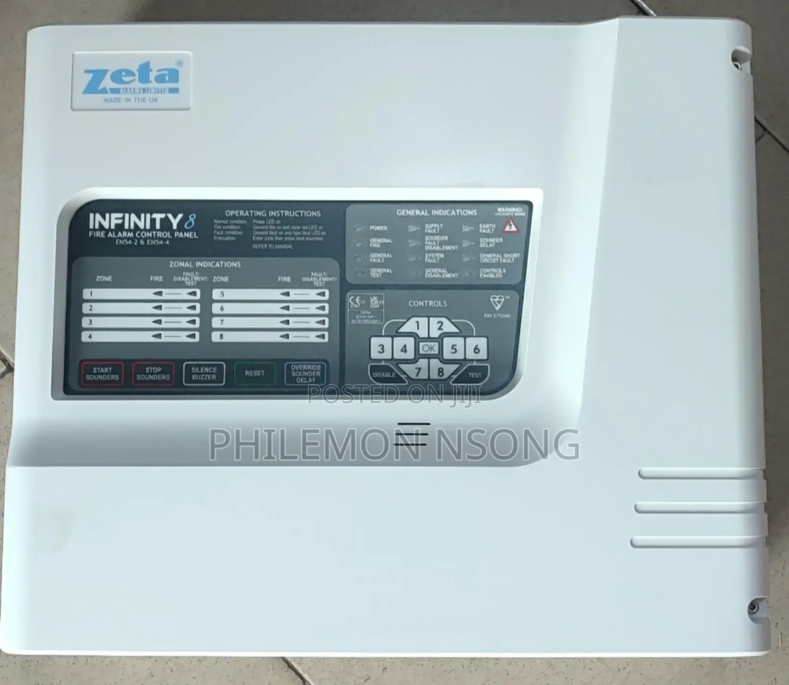 8 Zone Zeta Conventional Fire Alarm Control Panel