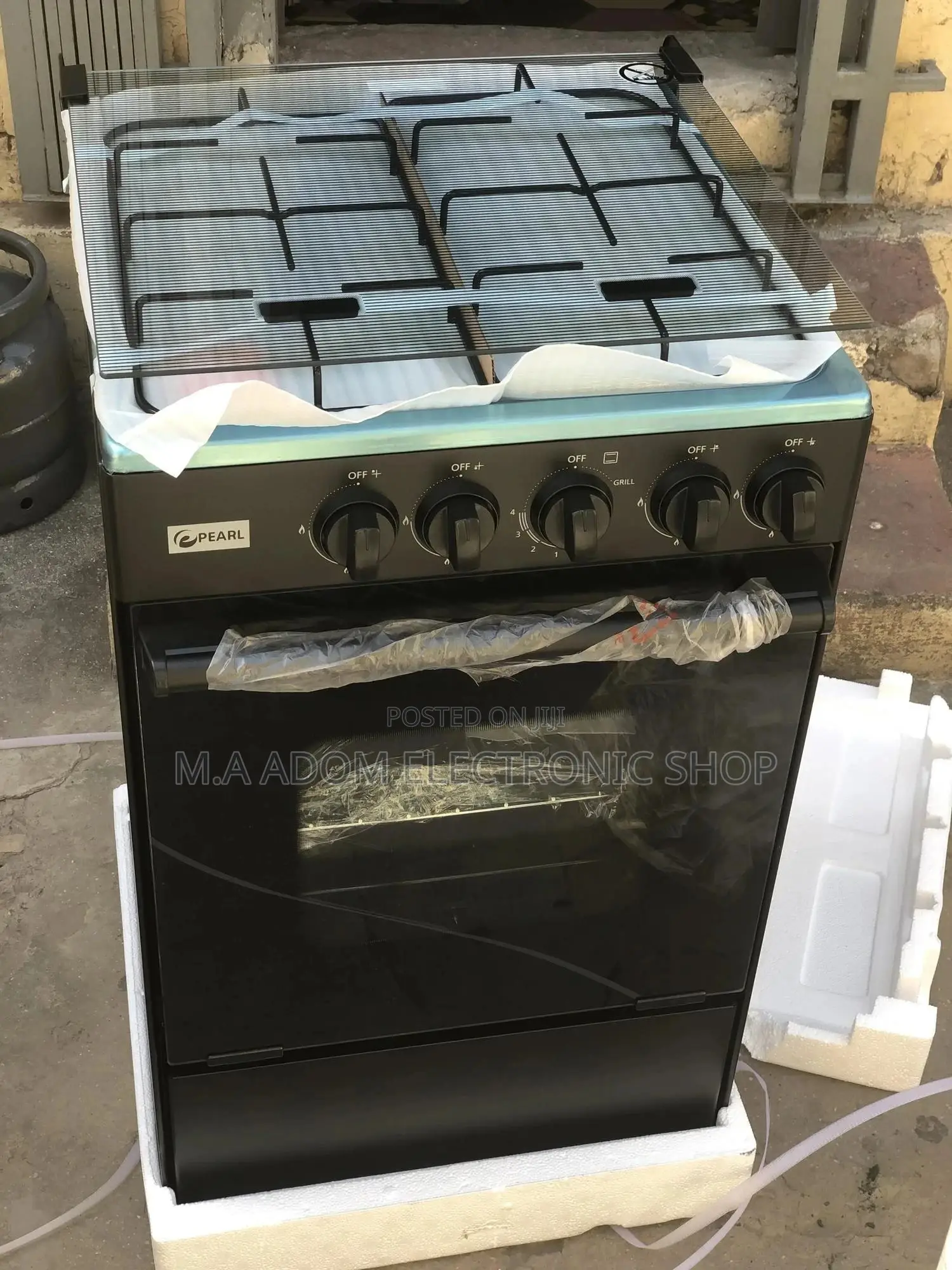Anti~Rust Pearl Gas Cooker 50X50 4 Burner Oven And Grill