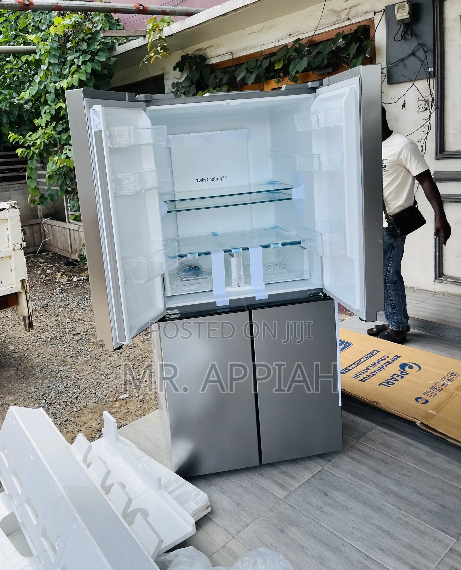 Fresh in Box Samsung Side by Side 4 Door Fridge(Gray)488l