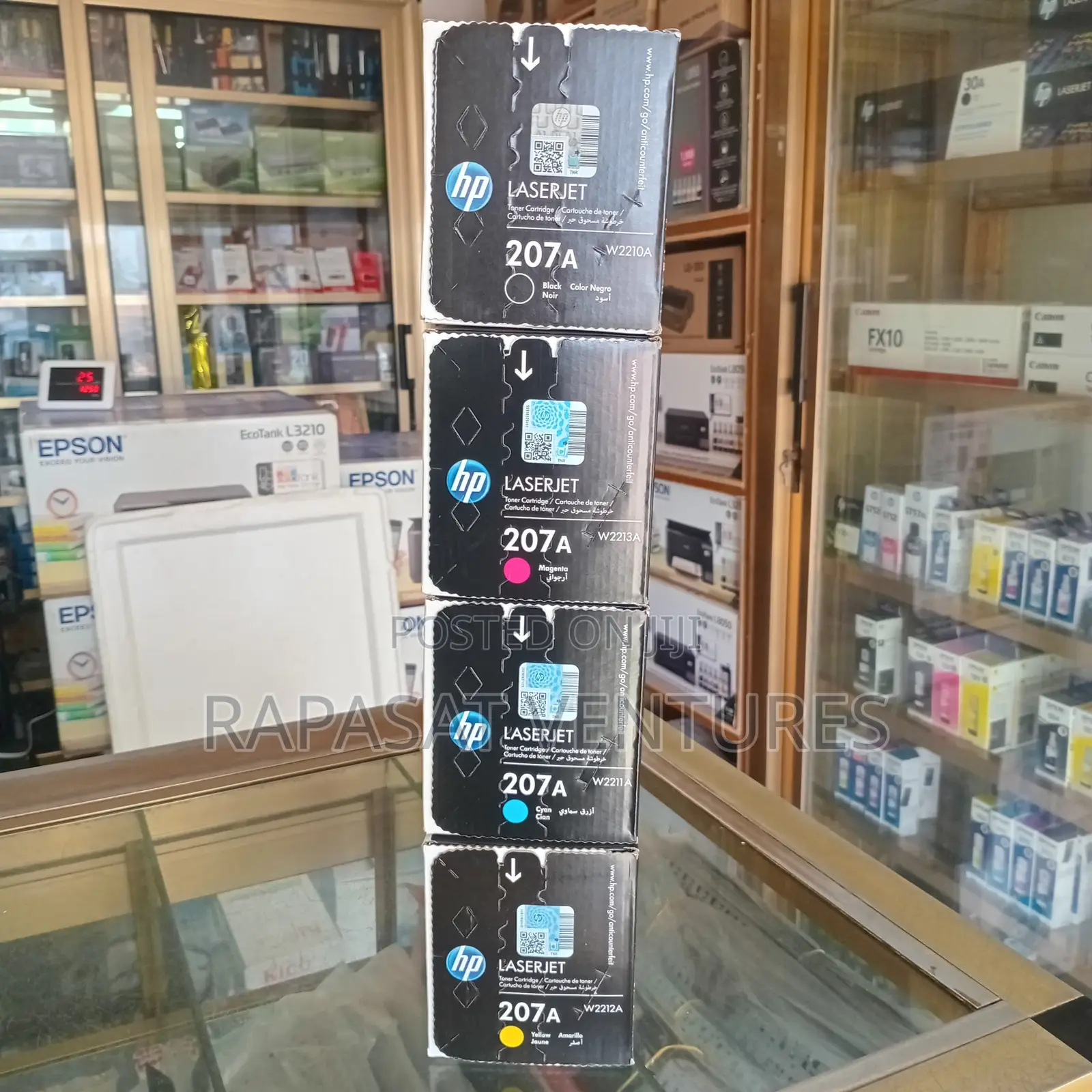 Hp 207a Original Toner Cartridge (B=1200 ; C,Y,M =1400)