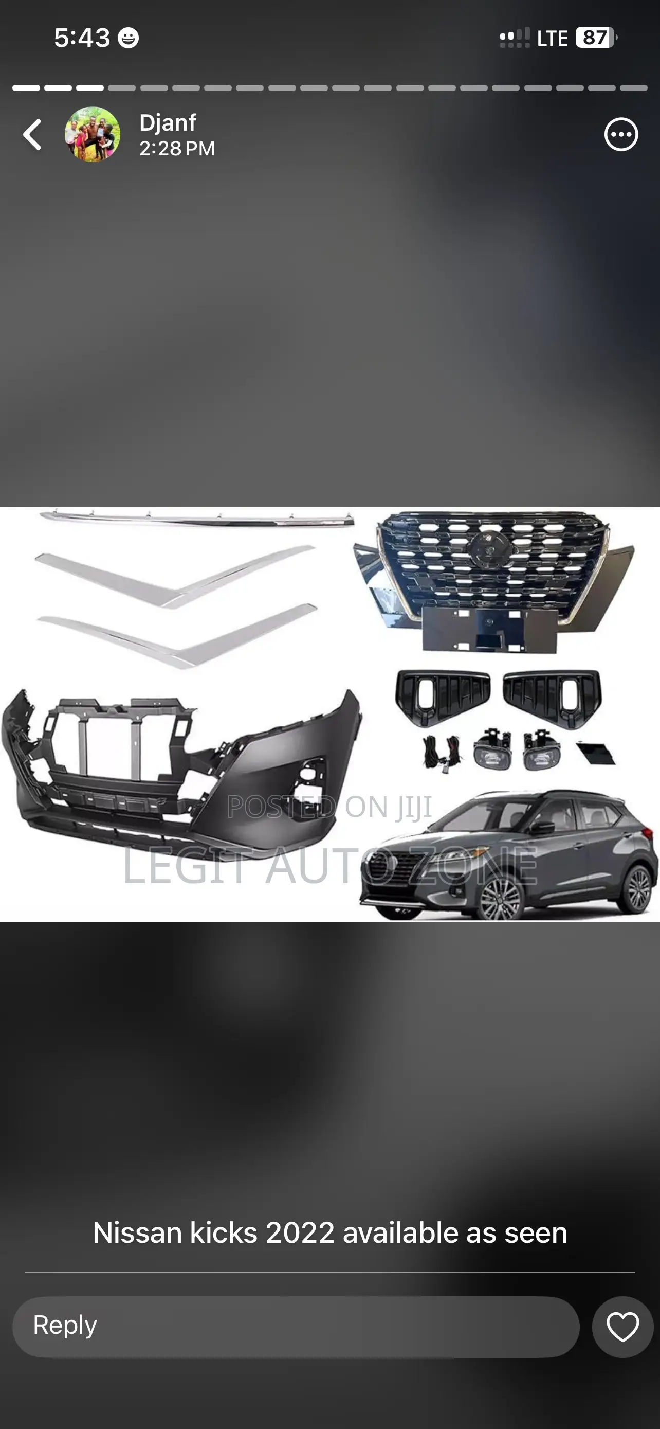 Nissan Kicks 2022,2023, Front Bumper Complete