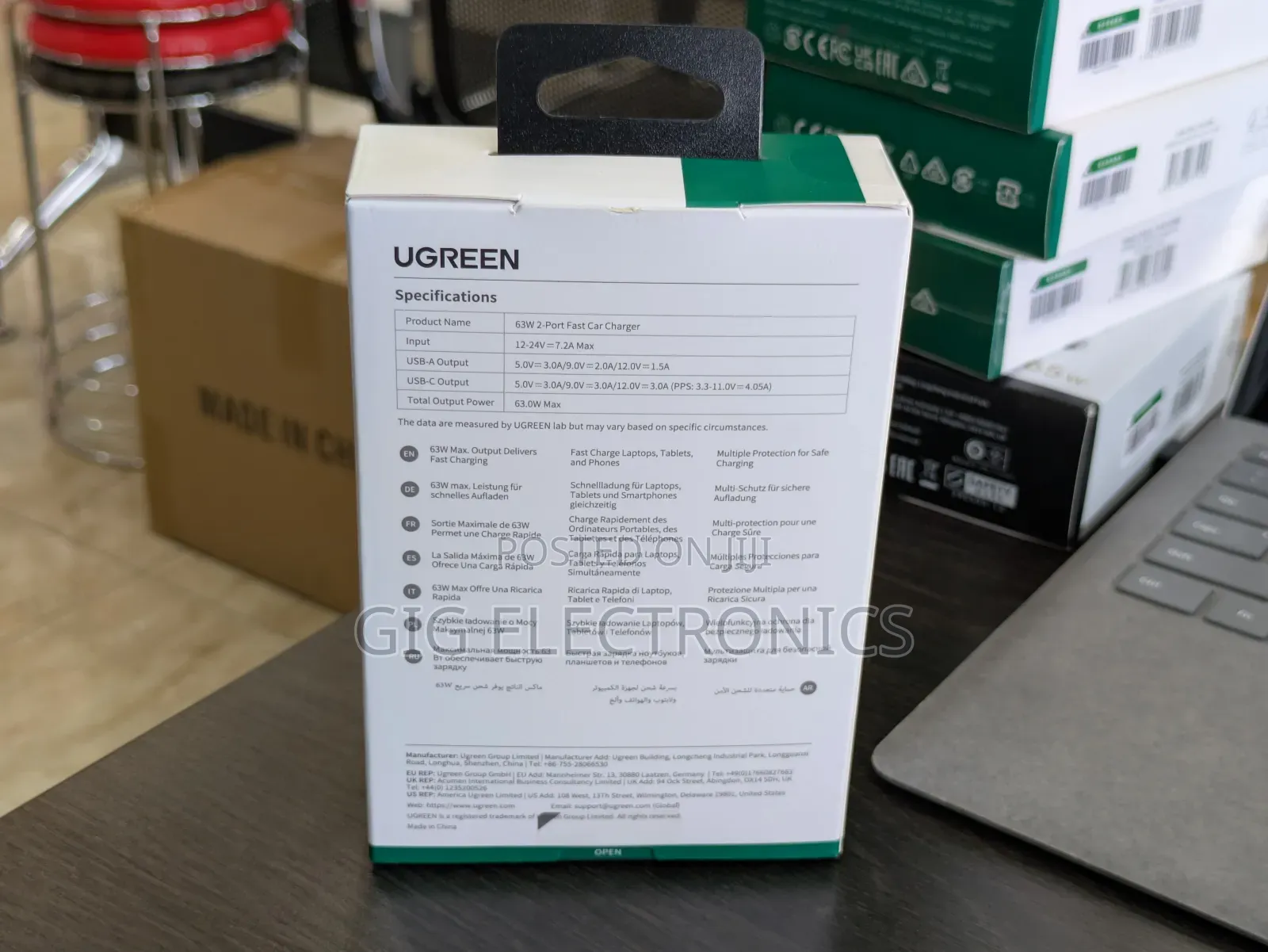 Ugreen Ec701 63w Usb C Car Charger Adapter