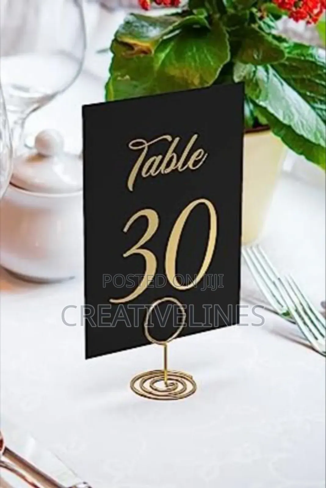 Event Table Numbers