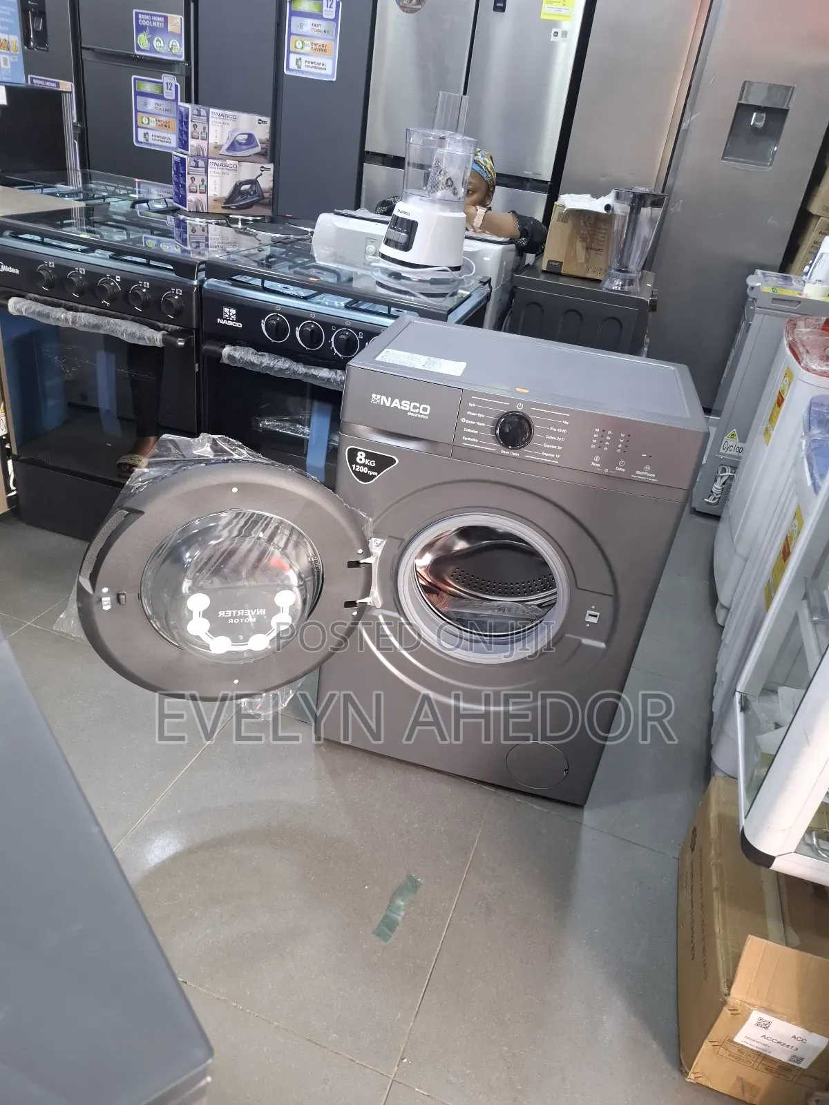 Quiet Start Nasco Washing Machine 8kg Front Load for Sale