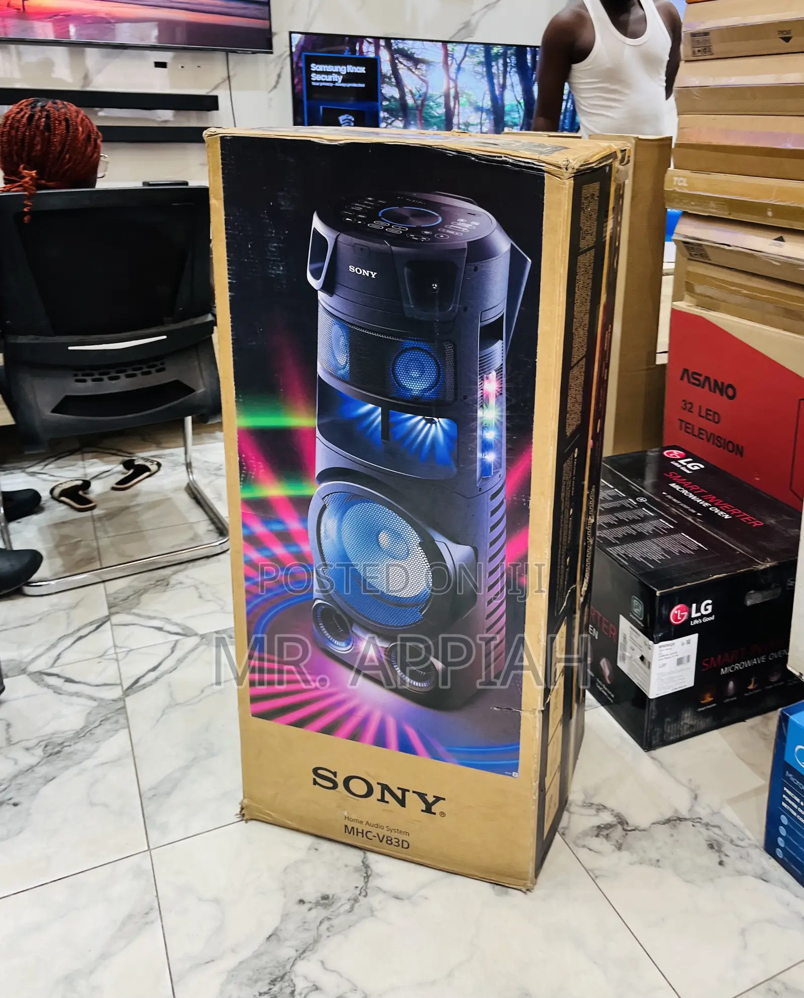 Premium Design Sony MHC-V83d Wireless Speaker(Black)