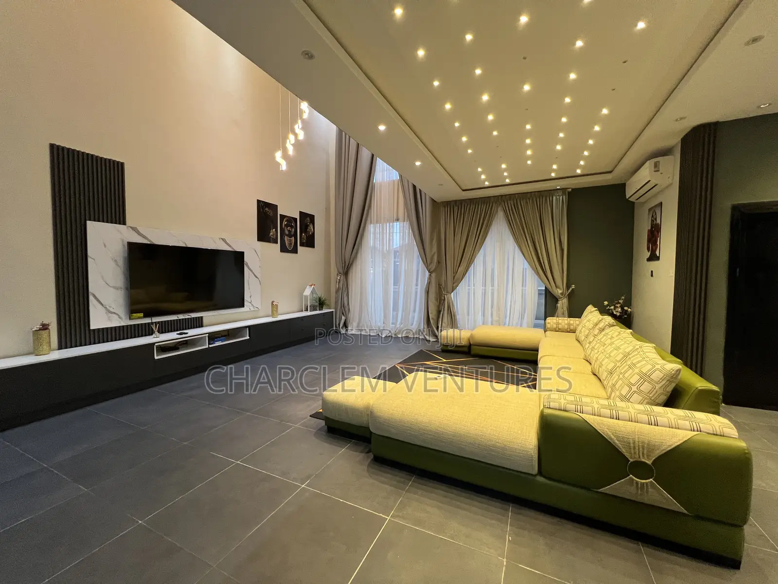 Furnished 4bdrm House in Charclem Ventures, Ashaley Botwe for rent