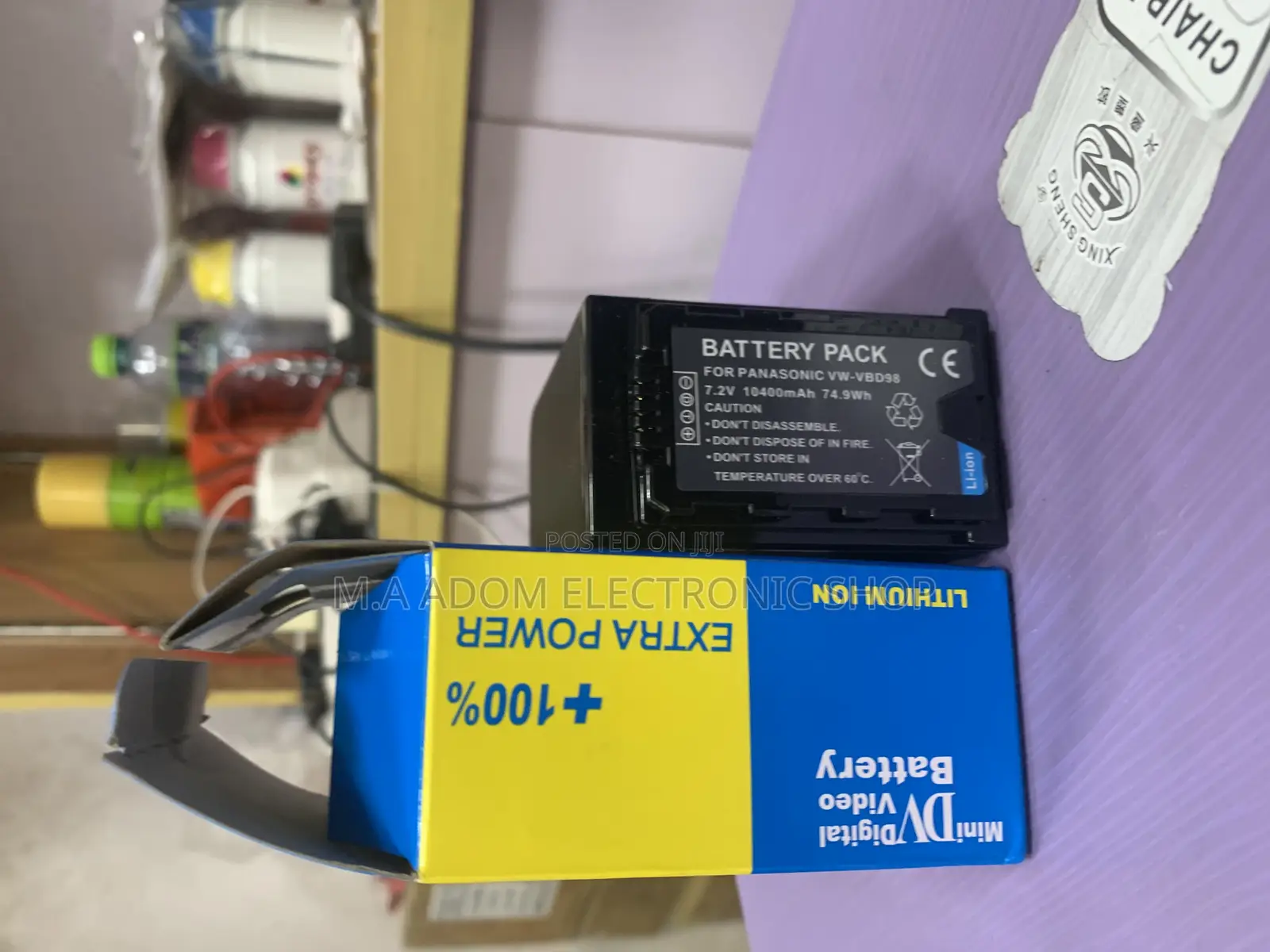 Panasonic Camcorder Battery Vw-Vbd98 Rechargeable Battery