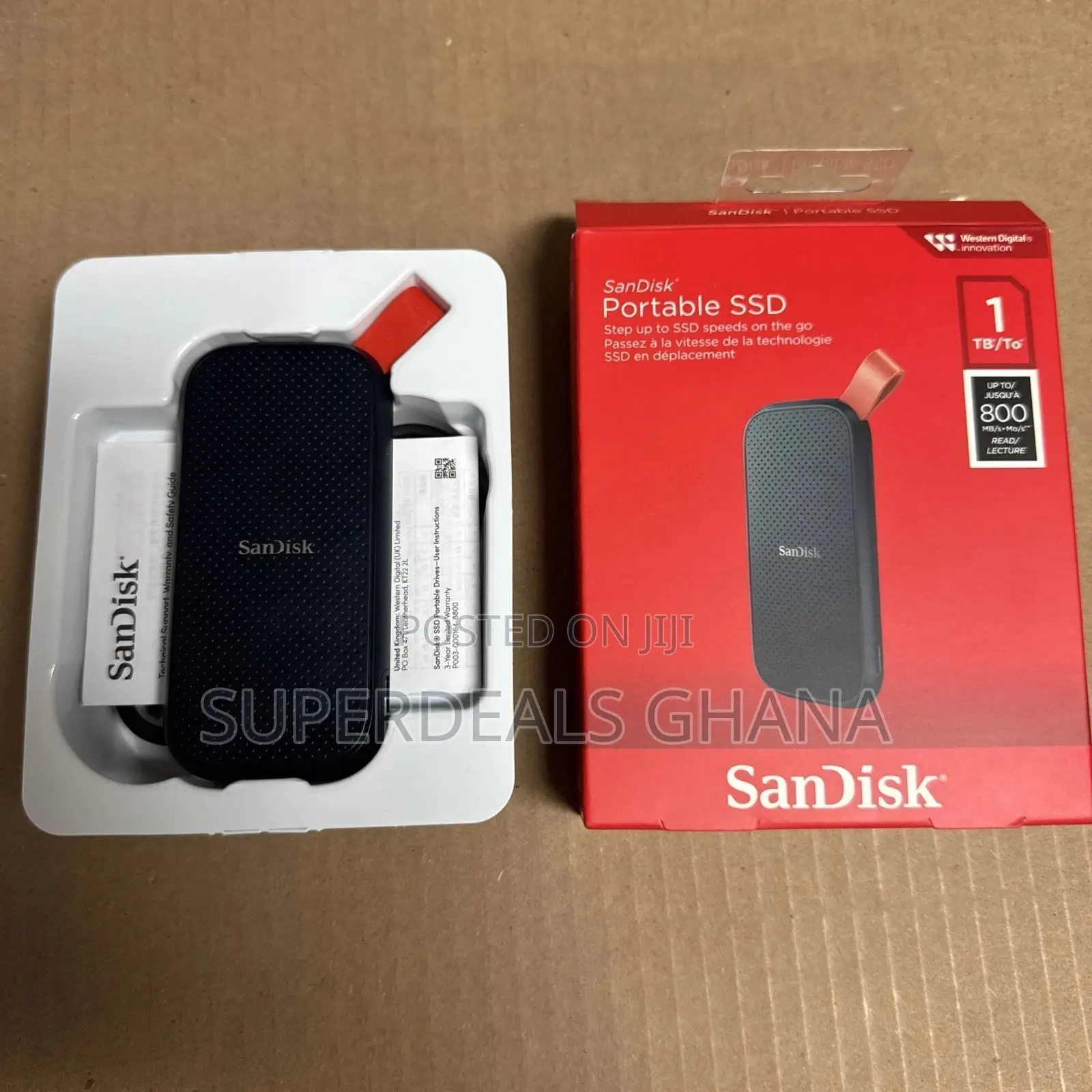 Sandisk Sdssde30-1t00-G26 1tb External Portable SSD - Black